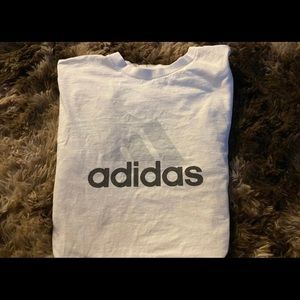 white adidas shirt